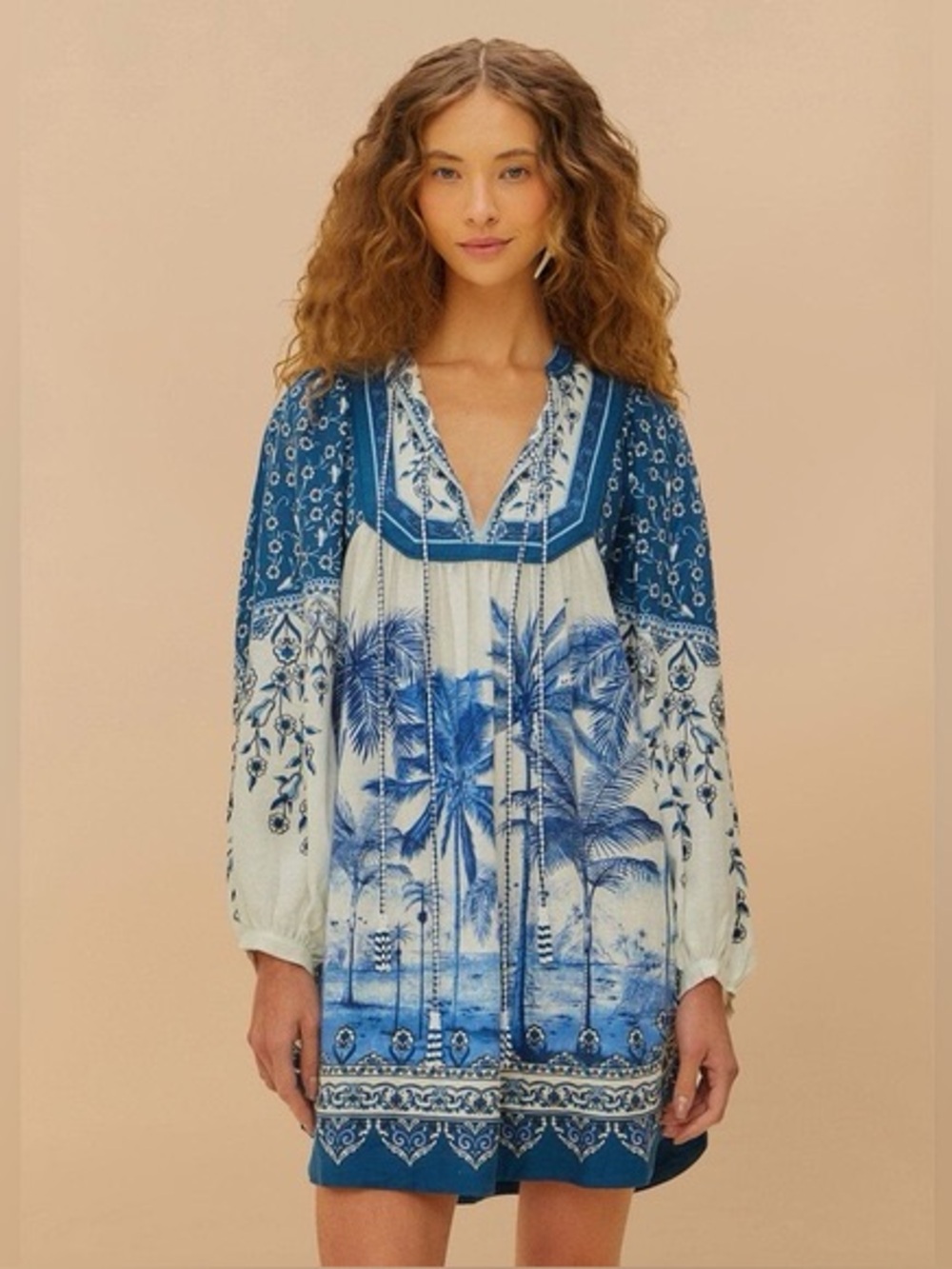 FARM Rio Palm Tree Beach Mini Dress NWTs